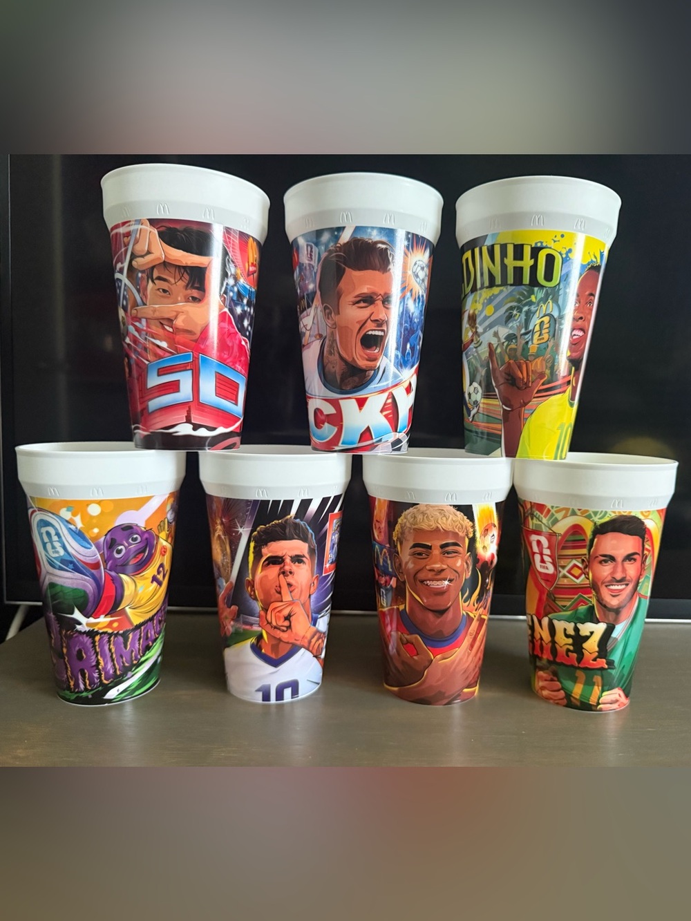 McDonald's FIFA Collectible Cups - ALL 7 CUPS